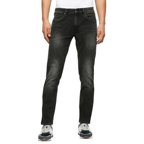 Pepe Jeans Men's Regular Fit Mid Rise Jeans