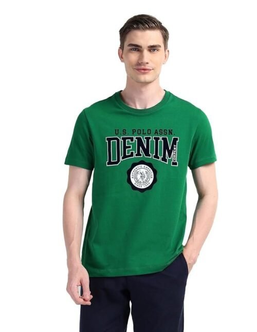 U.S. Polo Assn. Denim Co. Brand Printed Cotton T-Shirt